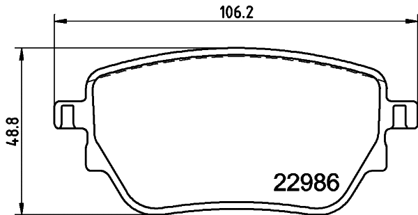 Brake Pad Set, disc brake (T2798)