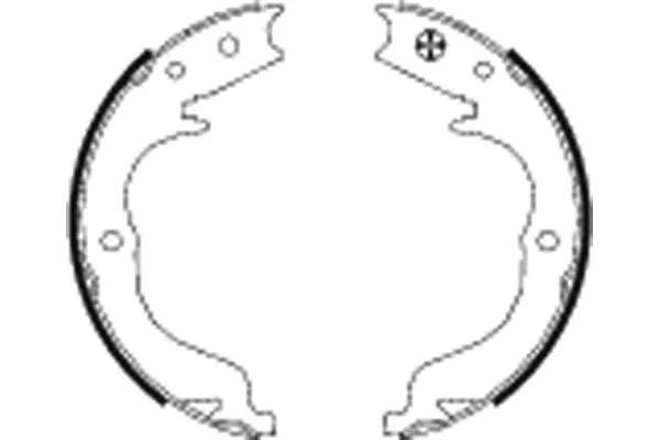 Brake Shoe Set, parking brake (H1683)