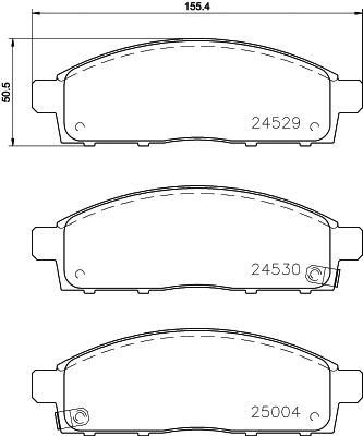 Brake Pad Set, disc brake (T1688)