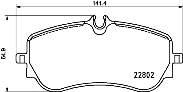 Brake Pad Set, disc brake (T2733)