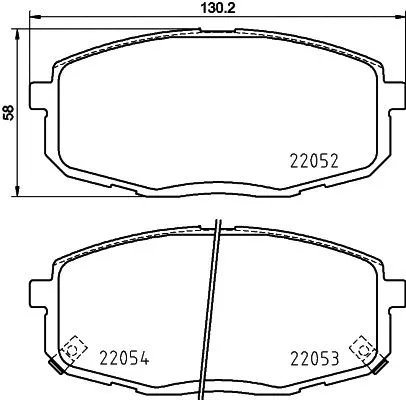 Brake Pad Set, disc brake (T2403)