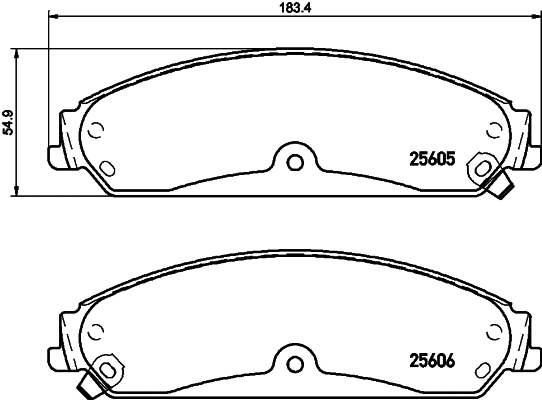 Brake Pad Set, disc brake (T2208)