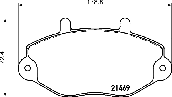 Brake Pad Set, disc brake (T9100)