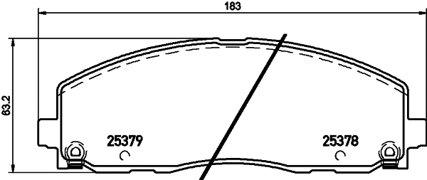 Brake Pad Set, disc brake (T3144)