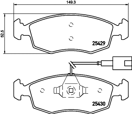 Brake Pad Set, disc brake (T2112)