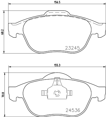 Brake Pad Set, disc brake (T1213)