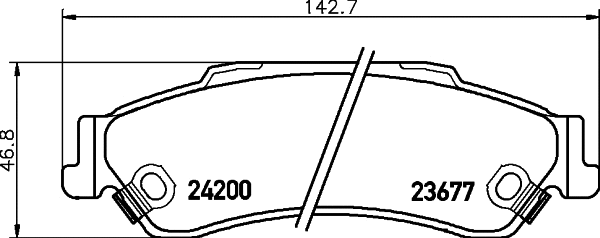 Brake Pad Set, disc brake (T1507)