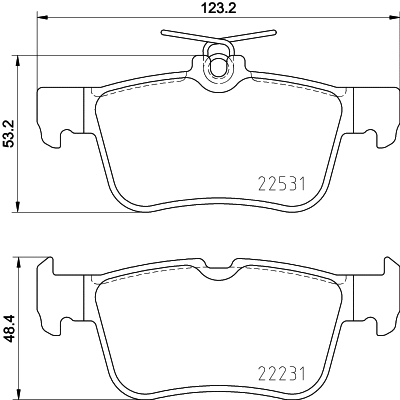Brake Pad Set, disc brake (T4181)
