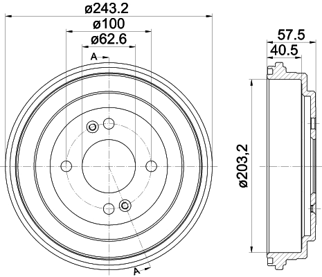 Brake Drum (61362)