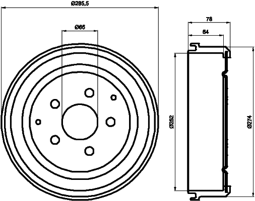 Brake Drum (63906)