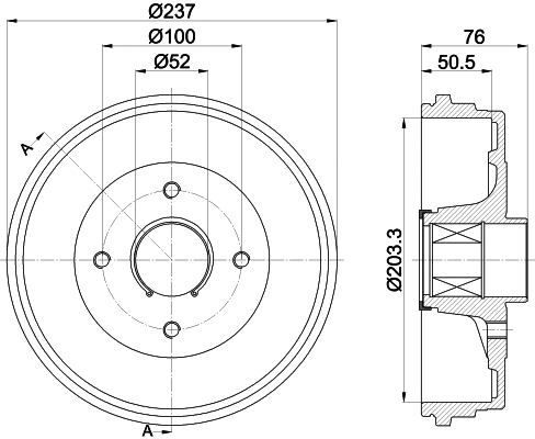 Brake Drum (61417)