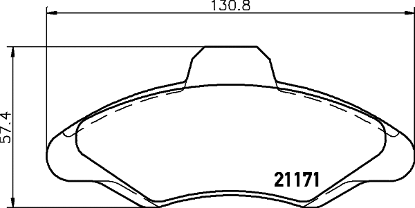 Brake Pad Set, disc brake (T9012)