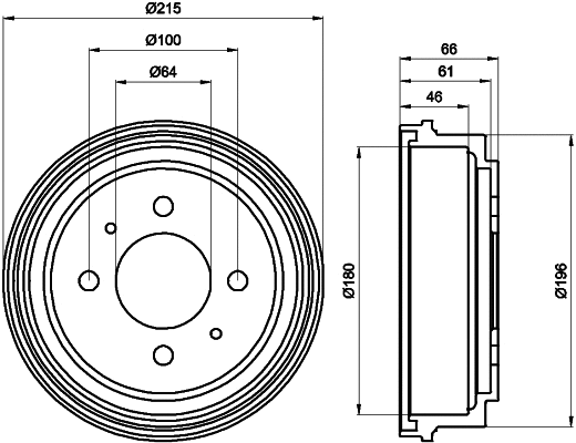 Brake Drum (61259)