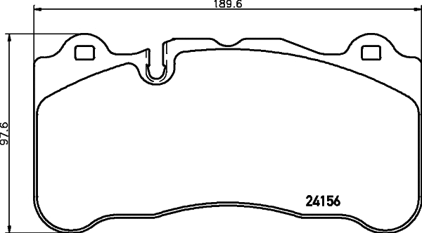 Brake Pad Set, disc brake (T1632)