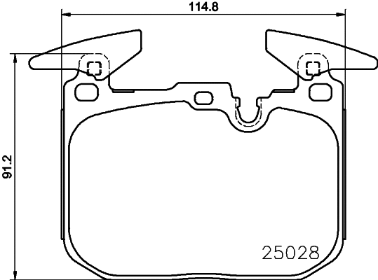 Brake Pad Set, disc brake (T2440)