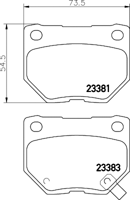 Brake Pad Set, disc brake (T1476)