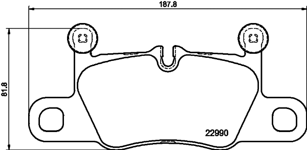Brake Pad Set, disc brake (T2795)