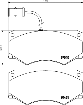 Brake Pad Set, disc brake (C4000)