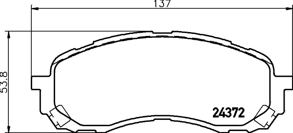Brake Pad Set, disc brake (T1610)