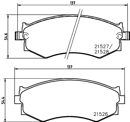 Brake Pad Set, disc brake (T0392)