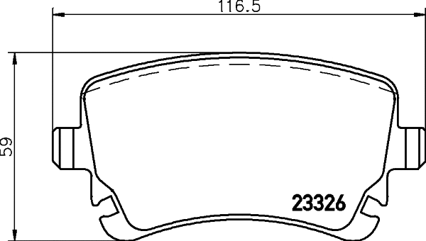 Brake Pad Set, disc brake (T1410)