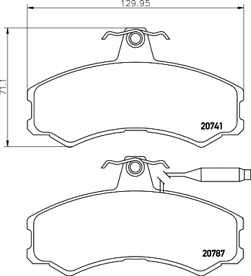 Brake Pad Set, disc brake (T0290)