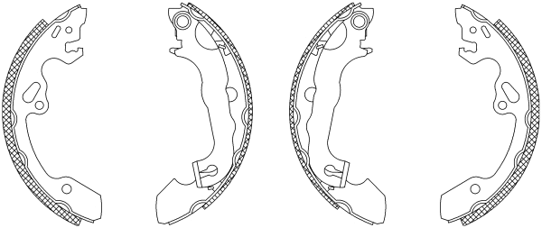 Brake Shoe Set (Q0935)