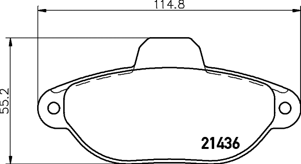 Brake Pad Set, disc brake (T9031)