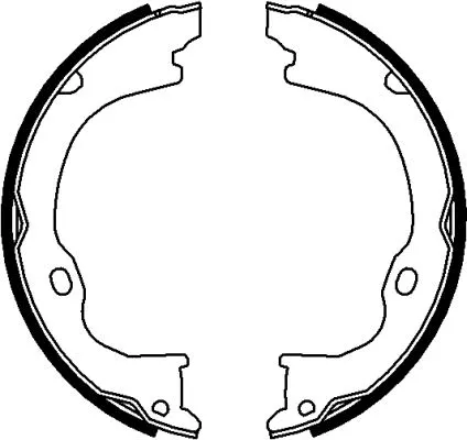 Brake Shoe Set, parking brake (H1739)