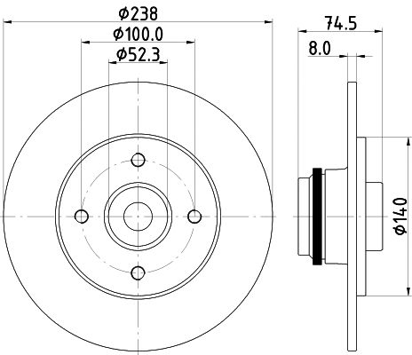 Brake Disc (55317)
