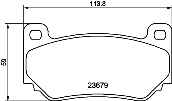 Brake Pad Set, disc brake (T1279)