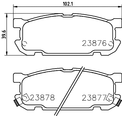Brake Pad Set, disc brake (T1337)