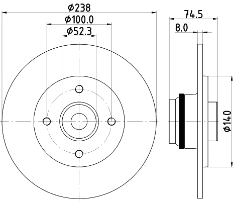 Brake Disc (54540)