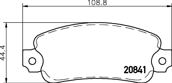 Brake Pad Set, disc brake (T9009)