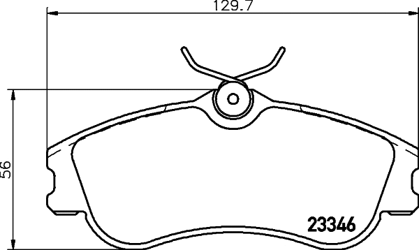 Brake Pad Set, disc brake (T5131)