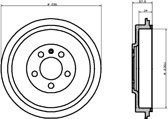 Brake Drum (61243)