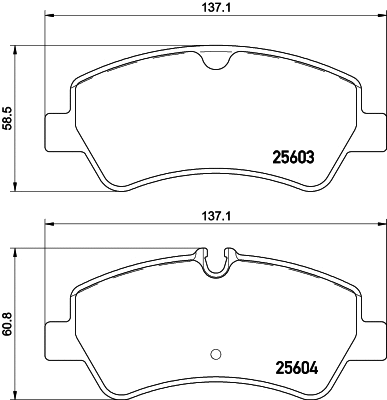 Brake Pad Set, disc brake (T2270)