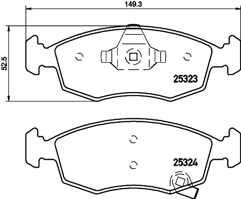 Brake Pad Set, disc brake (T2139)