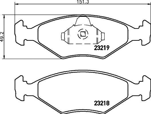 Brake Pad Set, disc brake (T1147)