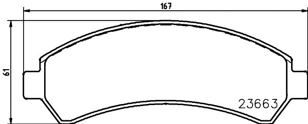 Brake Pad Set, disc brake (T1506)