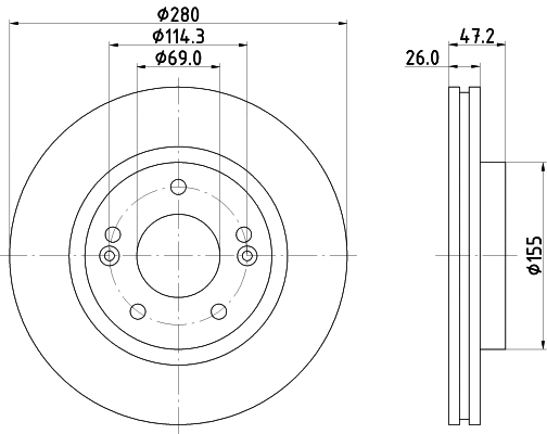 Brake Disc (55219)