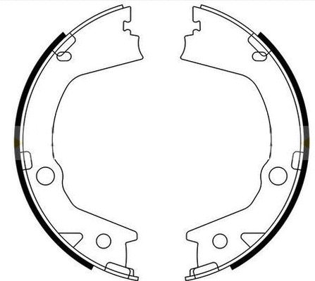 Brake Shoe Set, parking brake (H1816)