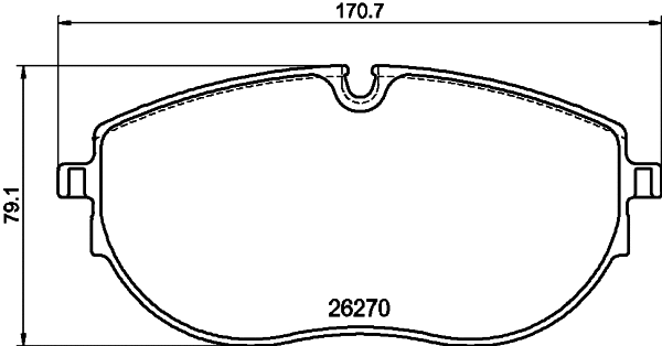 Brake Pad Set, disc brake (T2894)