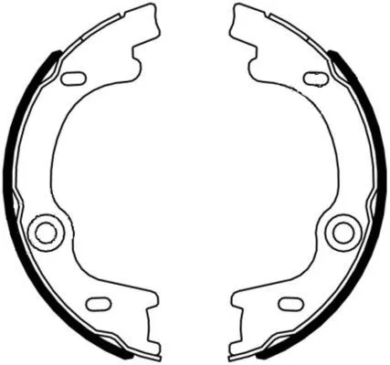 Brake Shoe Set, parking brake (H1772)