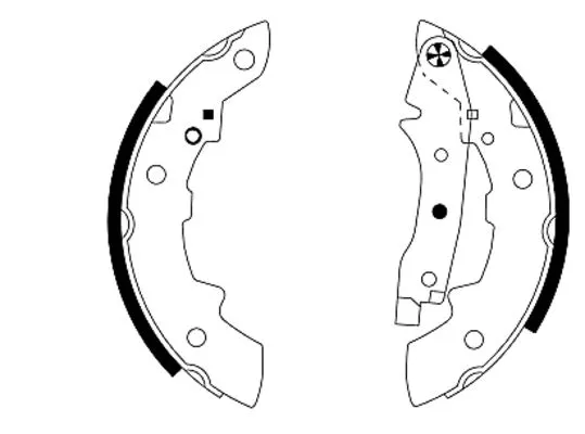 Brake Shoe Set (H1039)