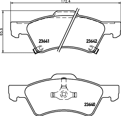 Brake Pad Set, disc brake (T1315)