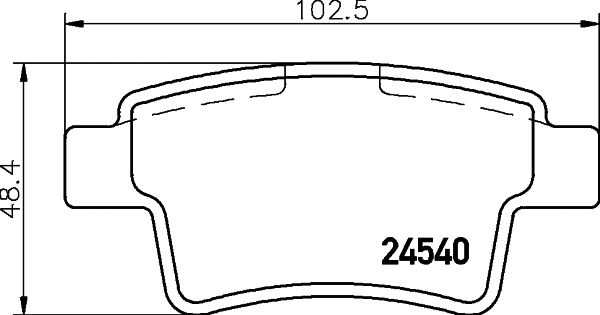 Brake Pad Set, disc brake (T1703)