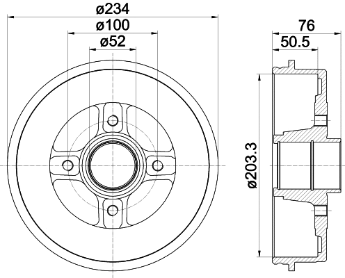 Brake Drum (62916)