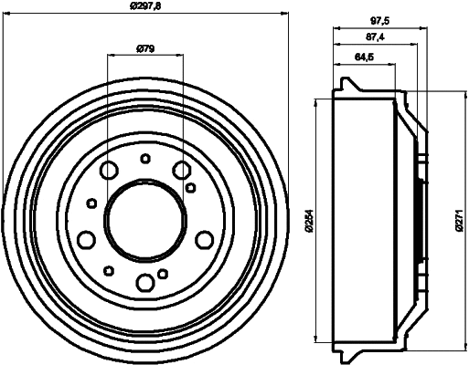 Brake Drum (60606)