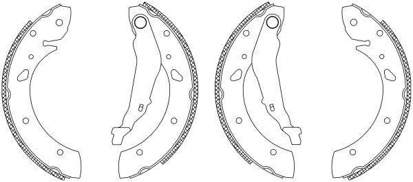 Brake Shoe Set (Q1145)
